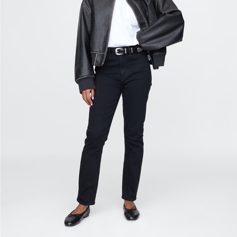 GAP High Rise Vintage Slim Jeans - Black